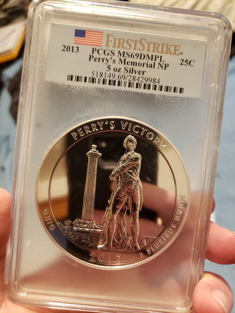 2013 ATB 5oz SILVER MS69DMPL 5 coin SET