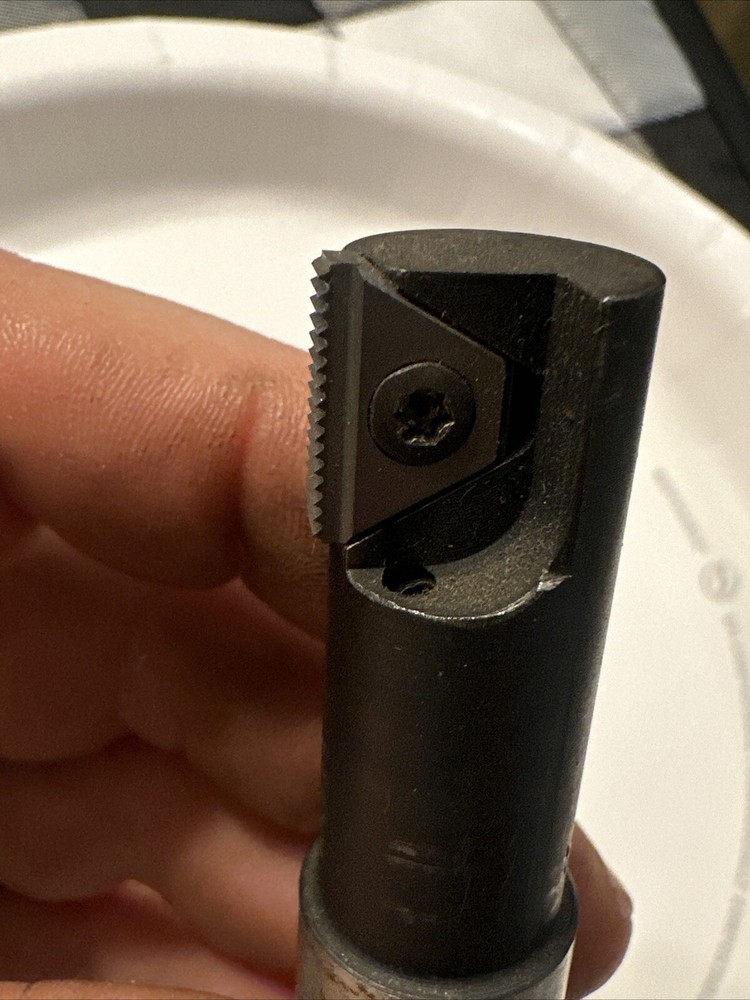 VARGUS INDEXABLE CARBIDE INSERT THREAD MILL CNC MILLING CUTTER 3/4” Vardex