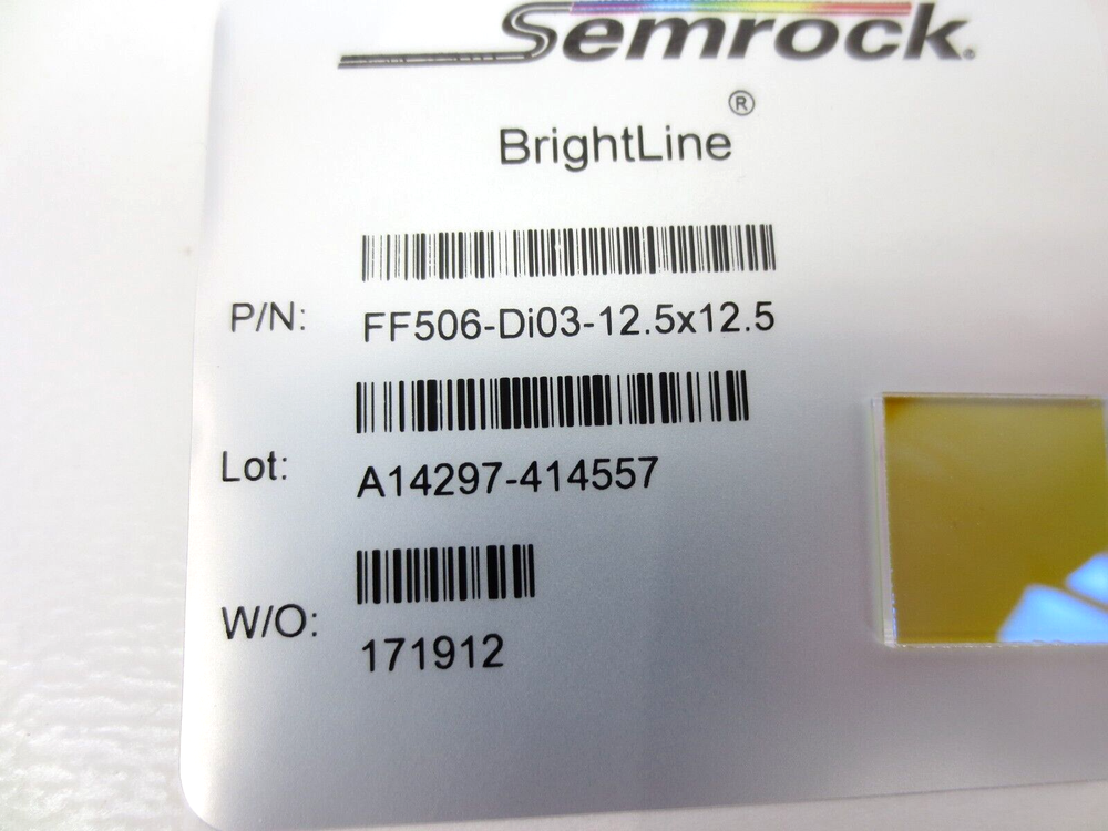 Semrock Brightline FF506-Di03-12.5X12.5 Square Optical Filter