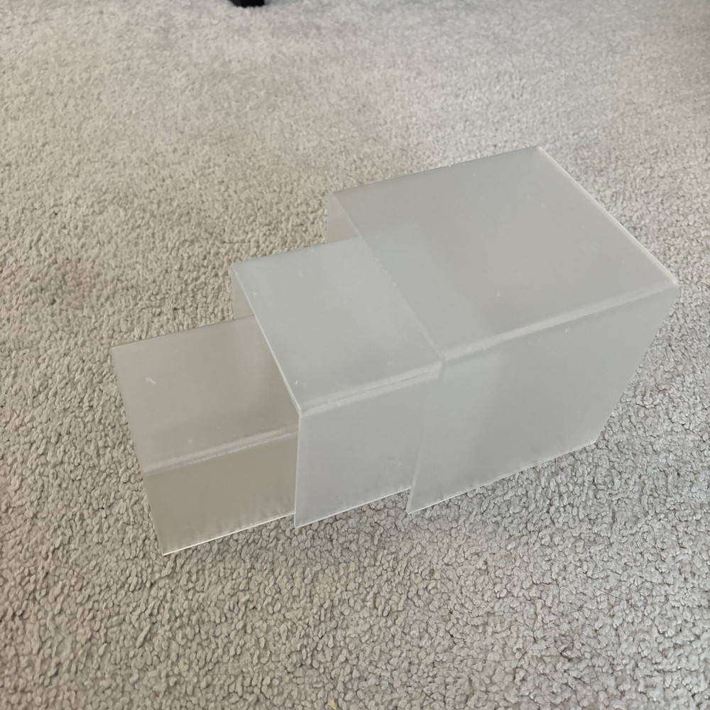 3 Pcs Acrylic Risers for Display, Acrylic Display Riser, Clear Display Stands
