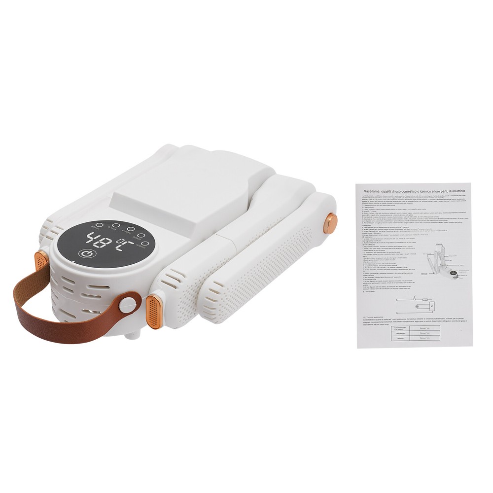 Electric Boot and Shoe Dryer with Timer, 150W, 360° Drying, White