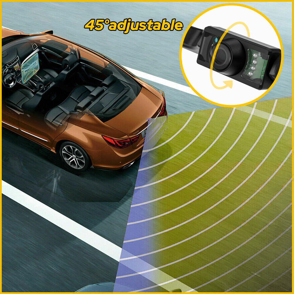 CMOS Car Rear View Backup Parking Reverse Camera Back HD Vision Waterproof 7 LED