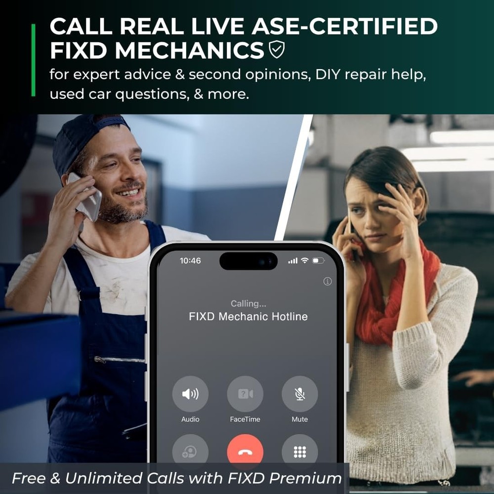FIXD Bluetooth OBD2 Scanner for iPhone & Android - Diagnostic Scan Tool for Repa