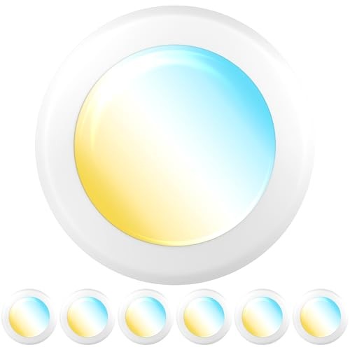 Sunco 6 Pack LED Disc Lights Ceiling 6 Inch, Flush Mount Disk Light, 6 inch