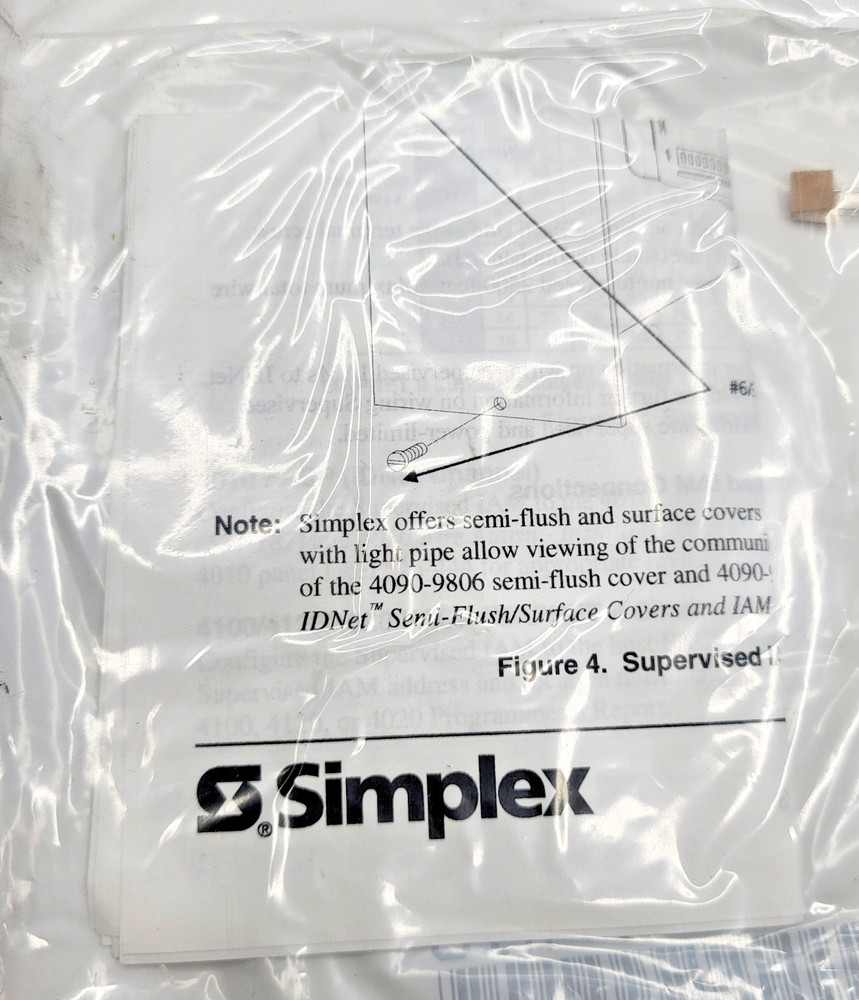 Simplex 0617952 Supervised IAM Assembly Module New w/ Instructions
