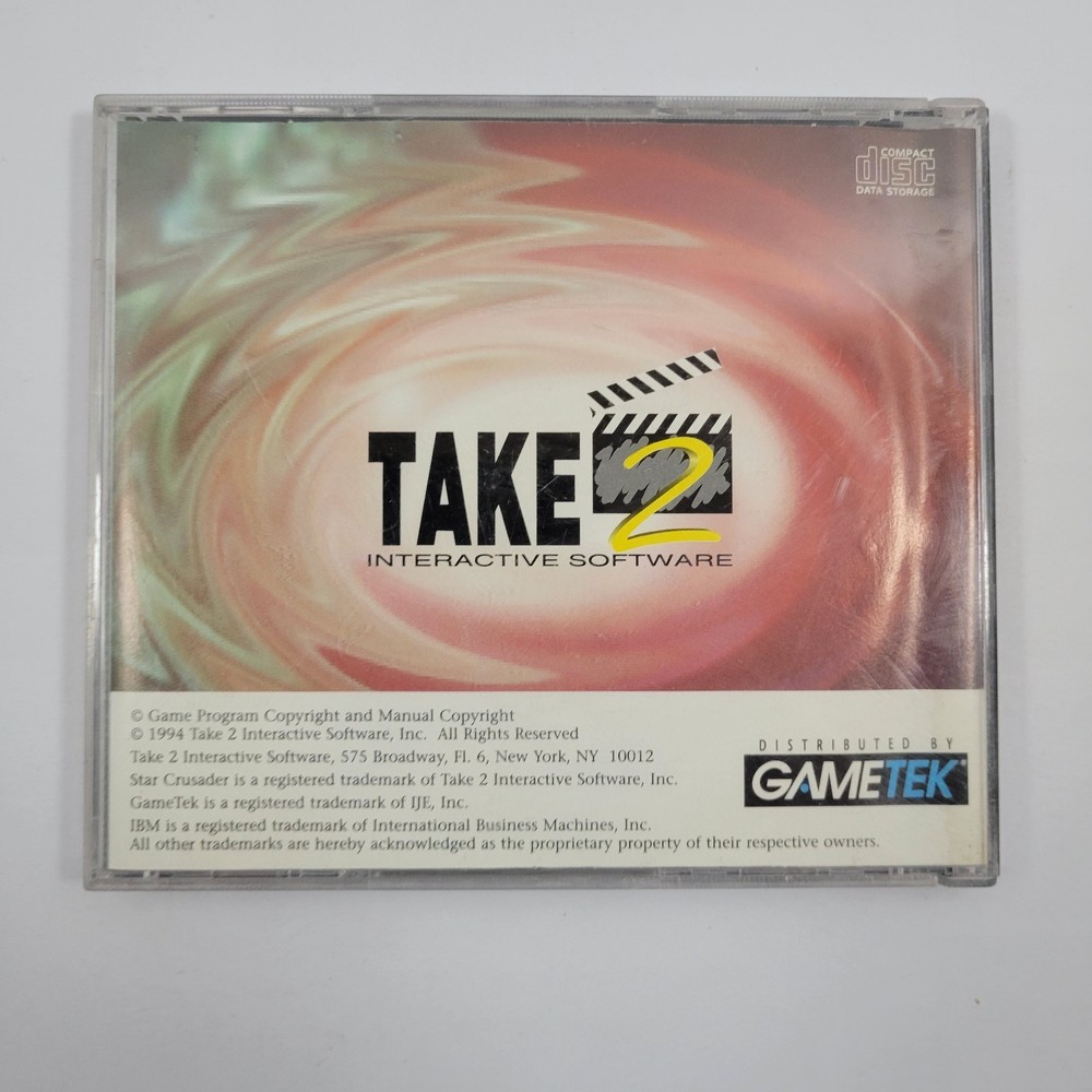 ITHistory (1994) IBM PC Software: STAR CRUSADER (Take 2/ Gametek) CD