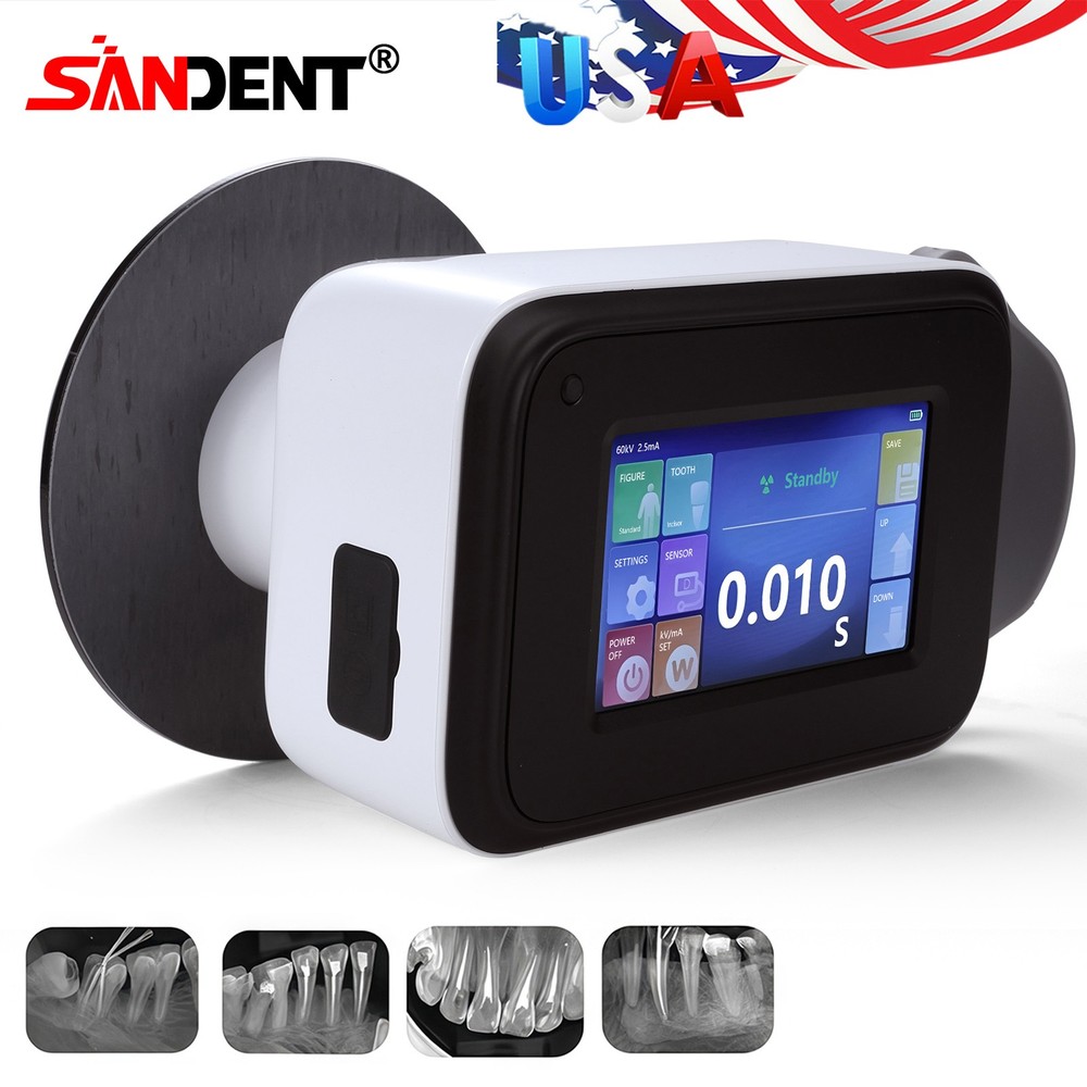 Portable Dental X Mobile Ray Unit Digital Machine High Frequency with Shield Kit