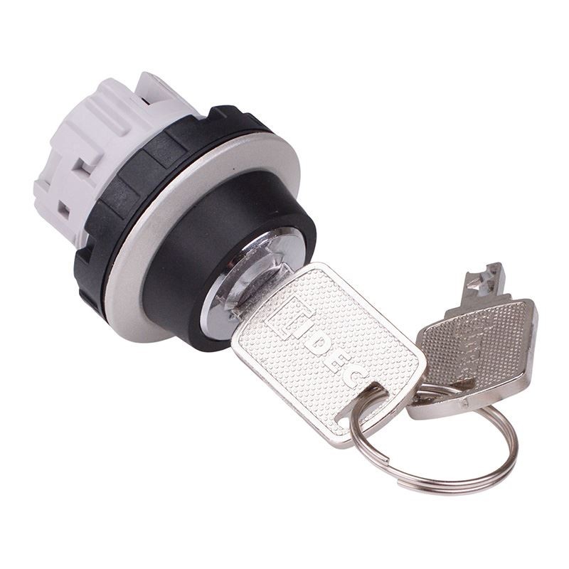 IDEC 3 Position Maintained Key Switch Head Metalic Bezel CW4K-3A