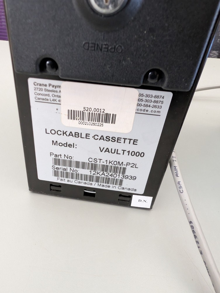 Cashcode CPI Bill Money Validator Acceptor BNA Note MSM EQ MSM3091US8319 Vending