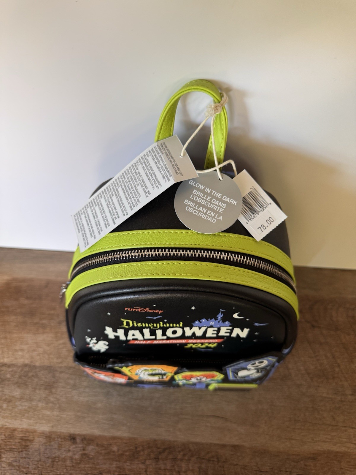 Loungefly Disneyland Haunted Halloween Half Marathon Bag Backpack New With Tags