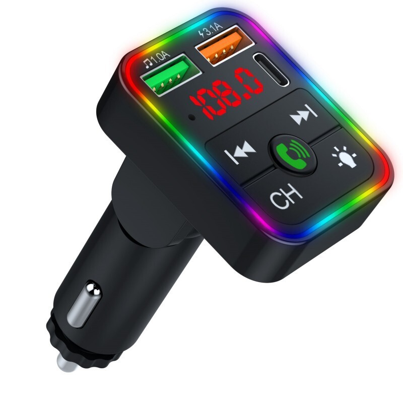 Car Wireless Bluetooth FM Transmitter MP3 Player USB Fast Charger U Disk Adapter