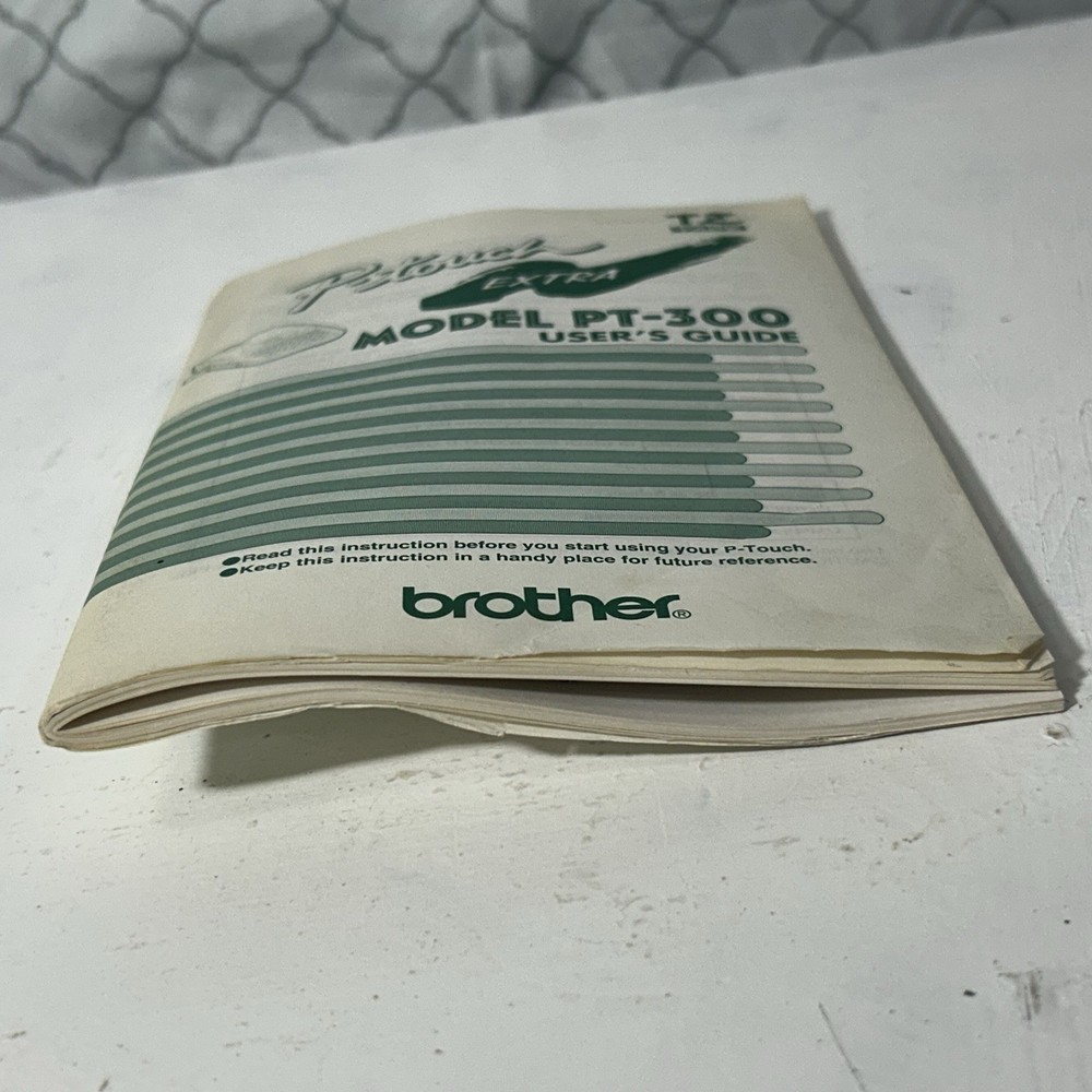 BROTHER P-Touch Extra Model PT-300 **USER GUIDE ONLY** Manual Label Maker