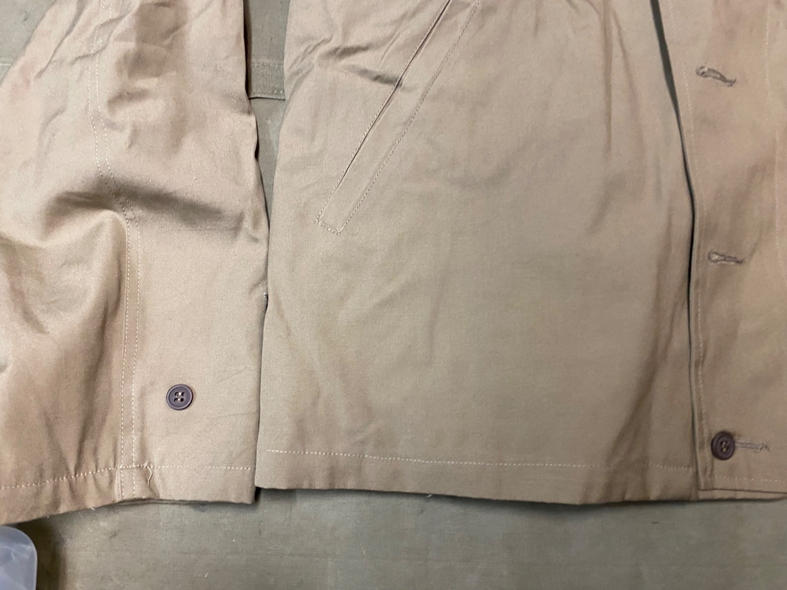 WWII US ARMY INFANTRY M1941 M41 SUMMER COMBAT FIELD JACKET-MEDIUM/LARGE 42R