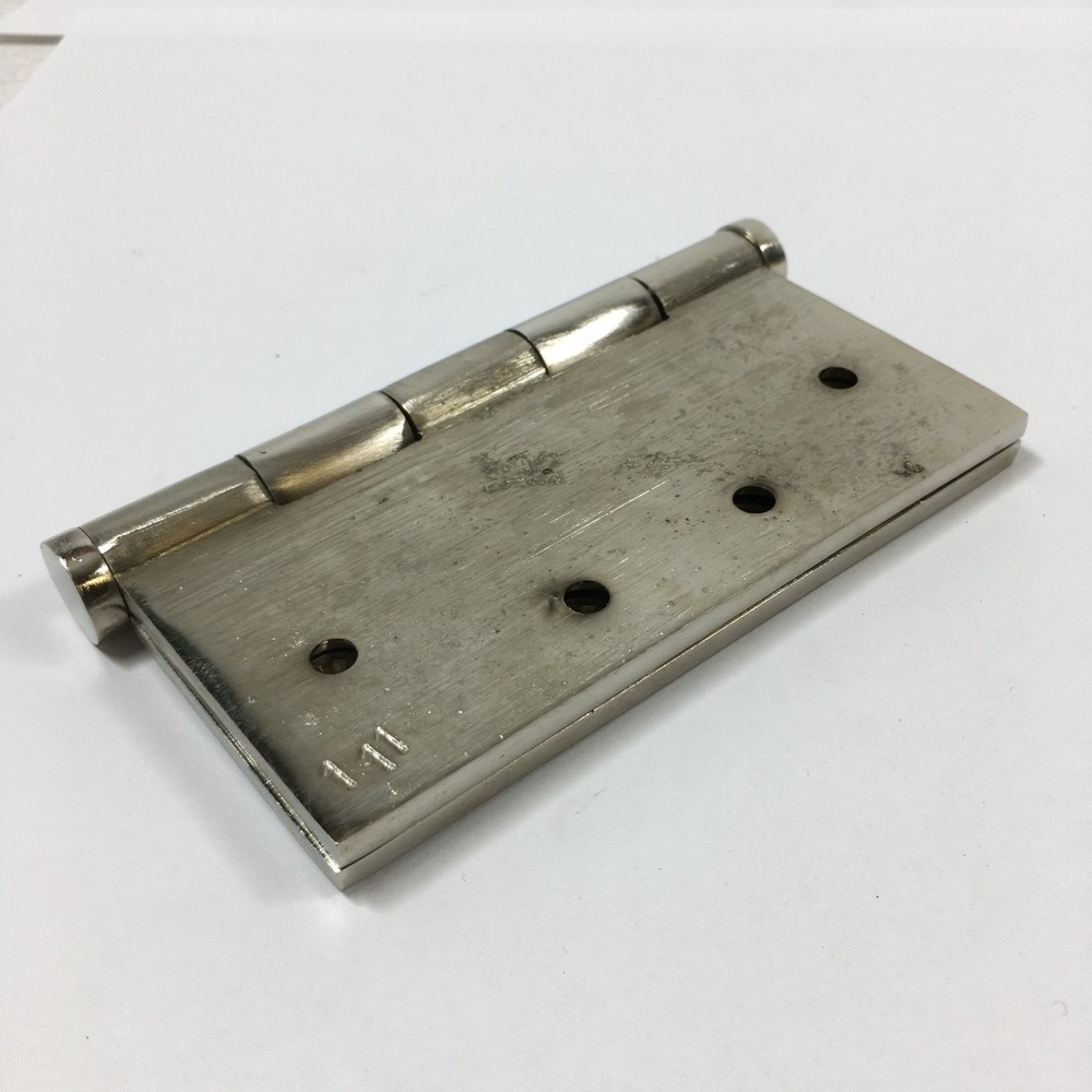 4" Solid Brass Mortise Hinge - Brushed Nickel (2 Pack)