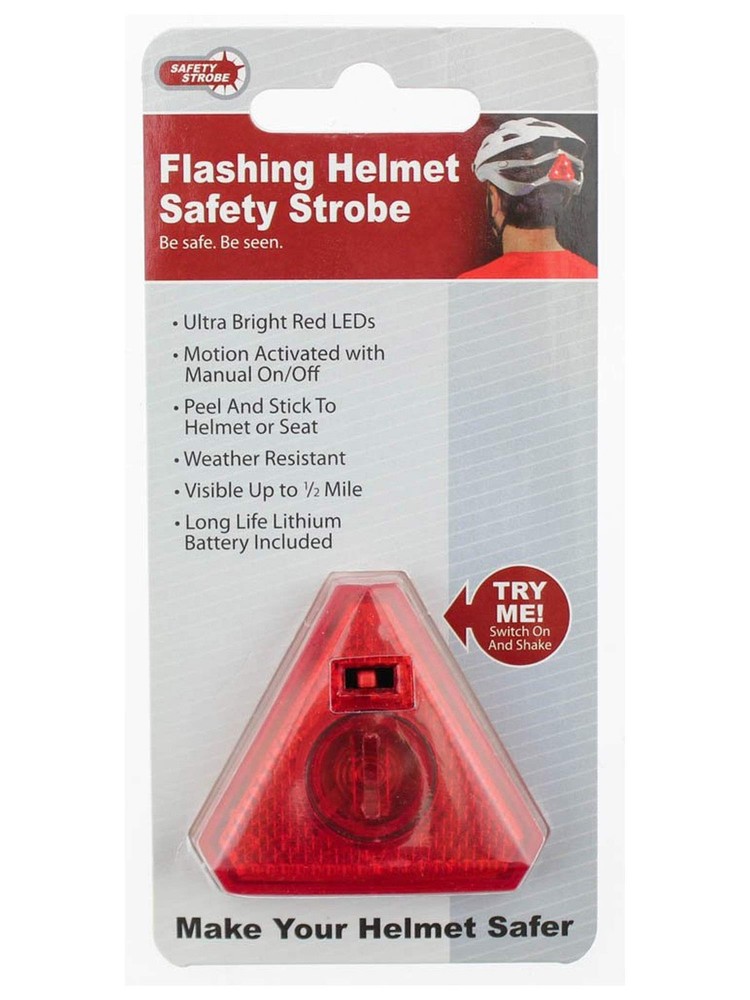 Bicycle Helmet Light - Motion Activated, Bright Flashing LED Strobe Lights Im...