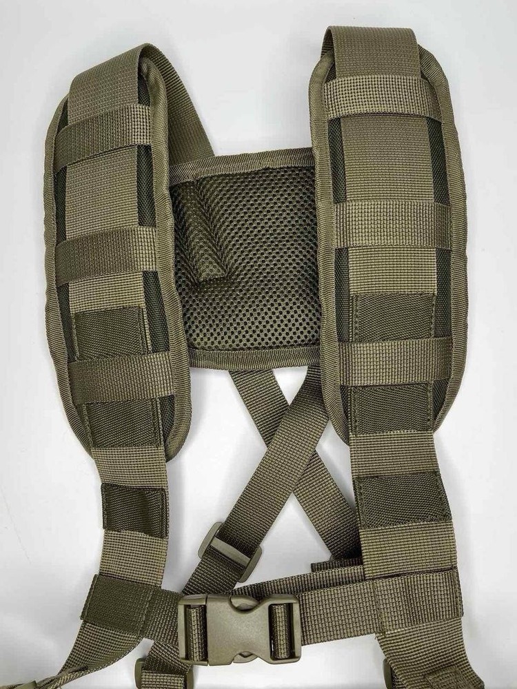 Tactical MOLLE Belt Harness RPS Load Bearing System Olive Adjustable