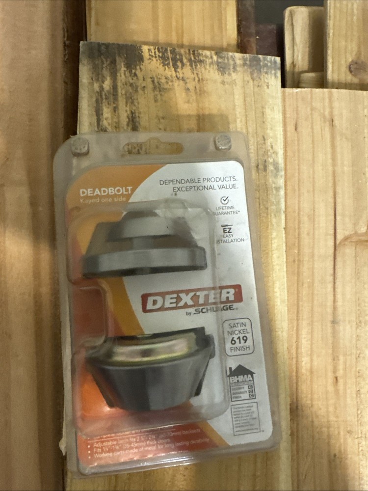 Dexter JD60V619 Deadbolt Satin Nickel