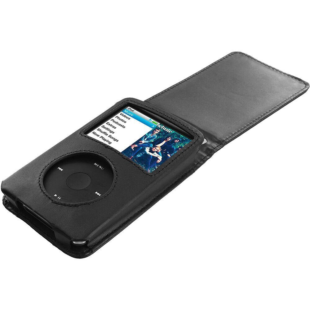 Leather Case for Apple iPod Classic 80GB/120GB/160GB 6th / 7th Gen w/ Belt Clip