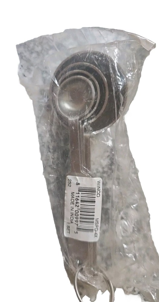 Winco - MSPD-4X - Measuring Spoon Set