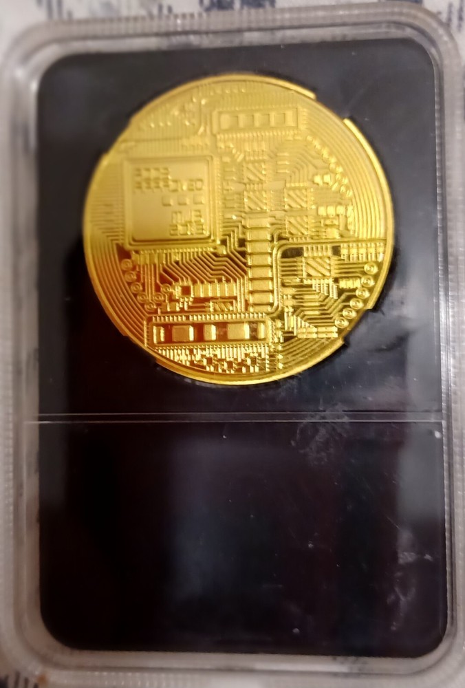 BITCOIN- Limited Edition Display Case / CryptocurrencyPLUS $Free$ Crypto Coin