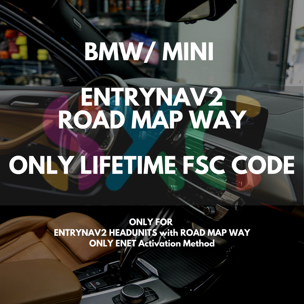 BMW MINI Road Map Update Sat Nav 2024 2025 EntryNav2 WAY ONLY FSC CODE