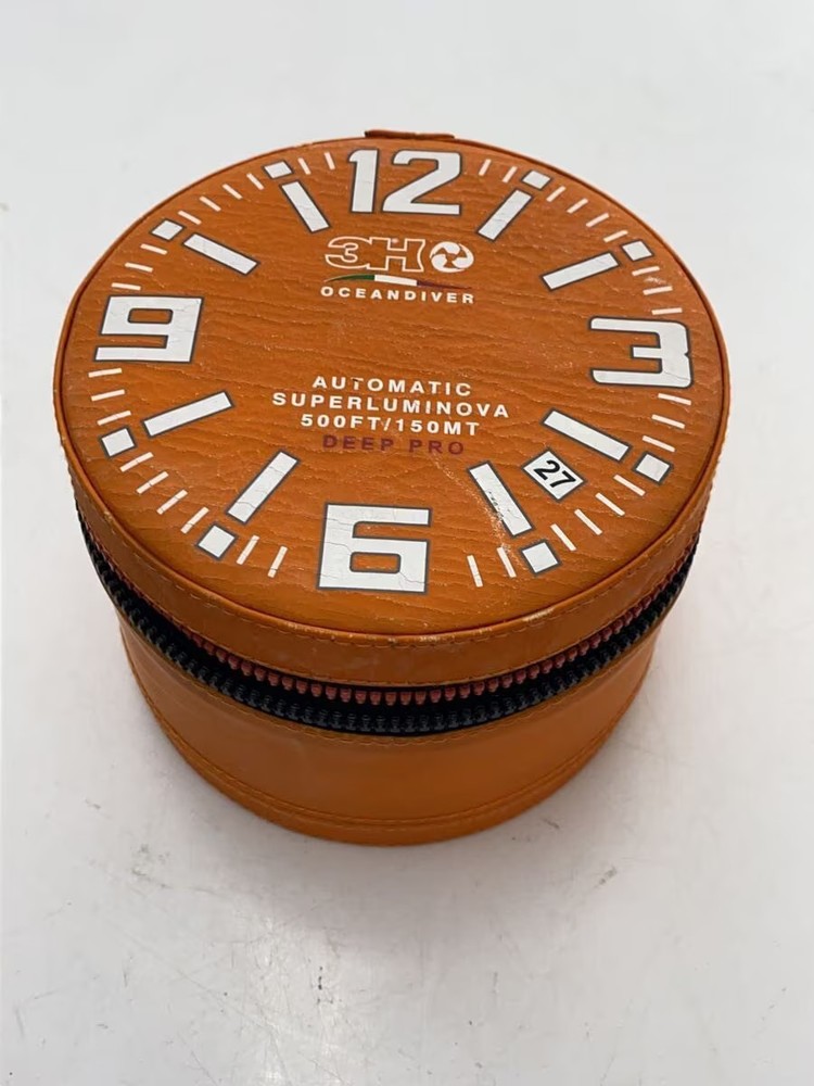 Automatic Watch Analog Nylon ORN BLU