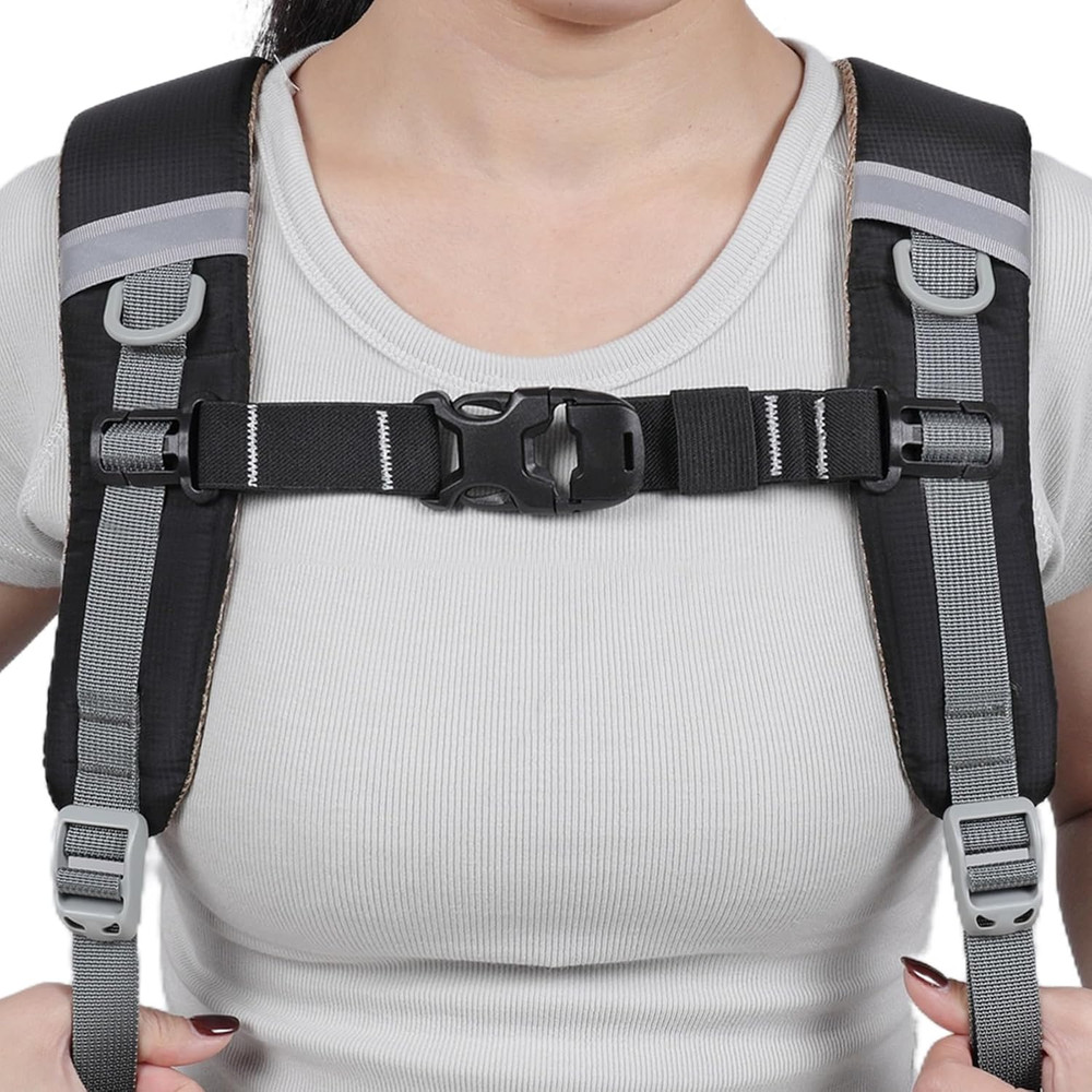 Backpack Chest Strap Add On, Elastic Backpack Sternum Strap, Heavy Duty Adjustab