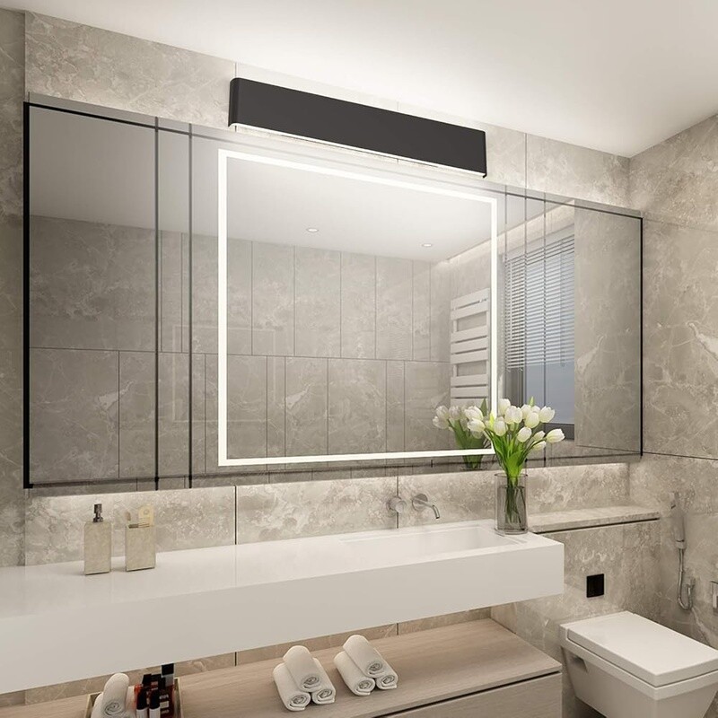 Dimmable LED Bathroom Light Remote Control Adjustable Color Temperature Fixture