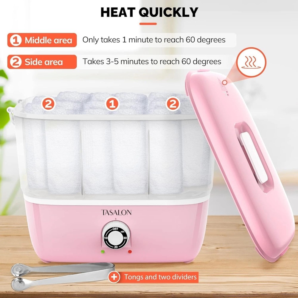Portable Hot Towel Steamer for Facials, Pink