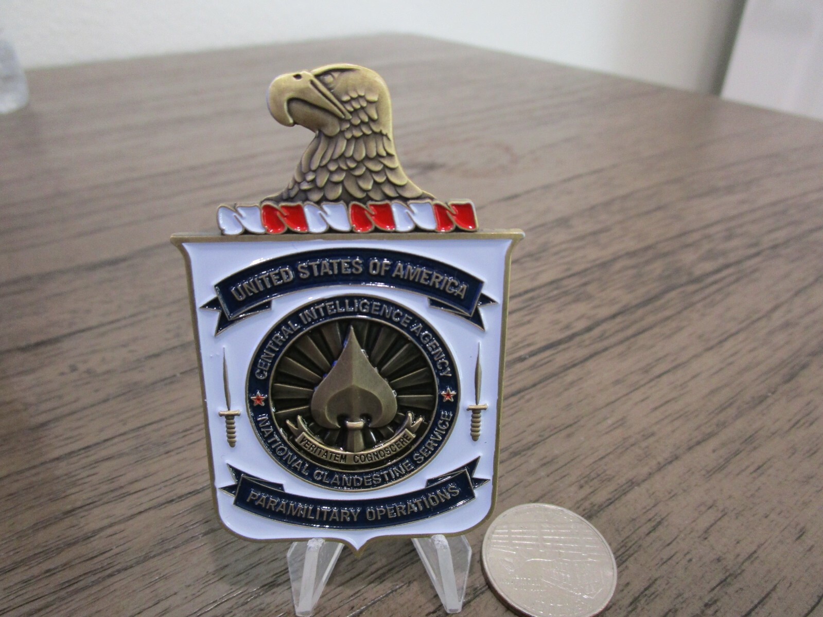 Central Intelligence Agency HUMINT Clandestine Paramilitary CIA Challenge Coin