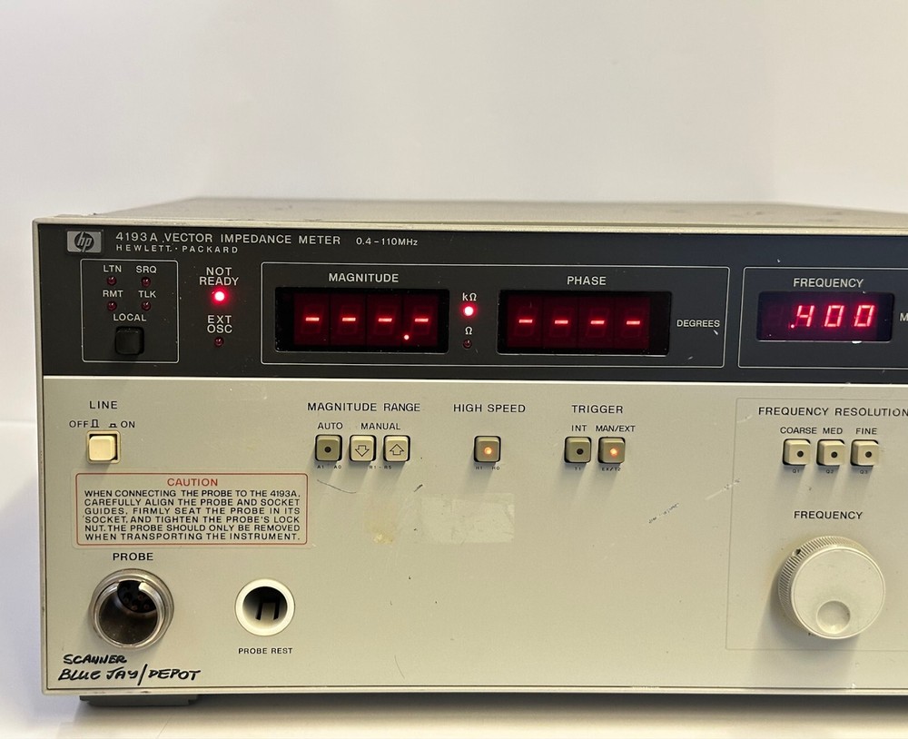 HP 4193A Vector Impedance Meter 0.4-110MHz