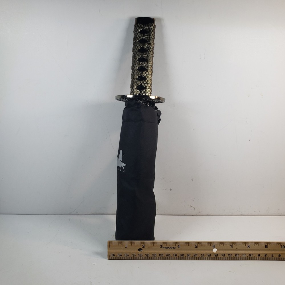 Umbrella With Samaria Sword Handle/ Hilt Black