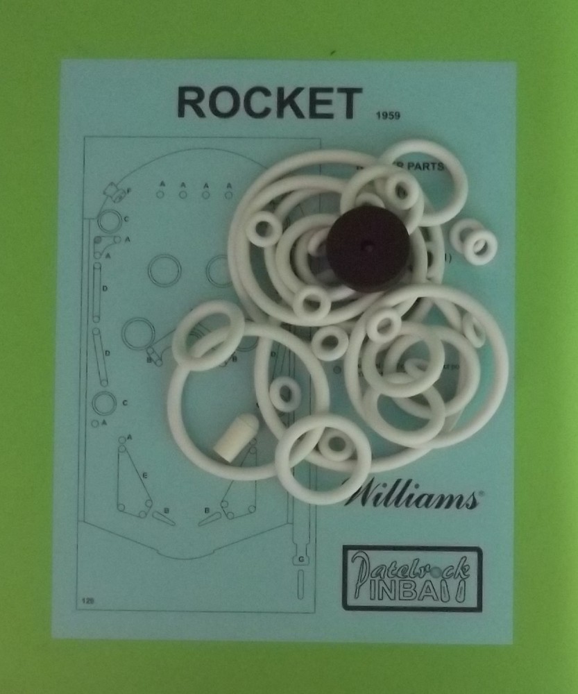 1959 Williams Rocket Pinball Machine Rubber Ring Kit