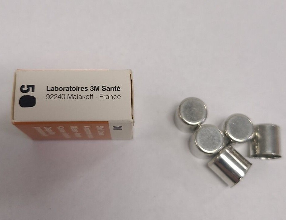 3M Dental Aluminum Shell Temporary Crowns (5 per Box) ASSORTED SIZES