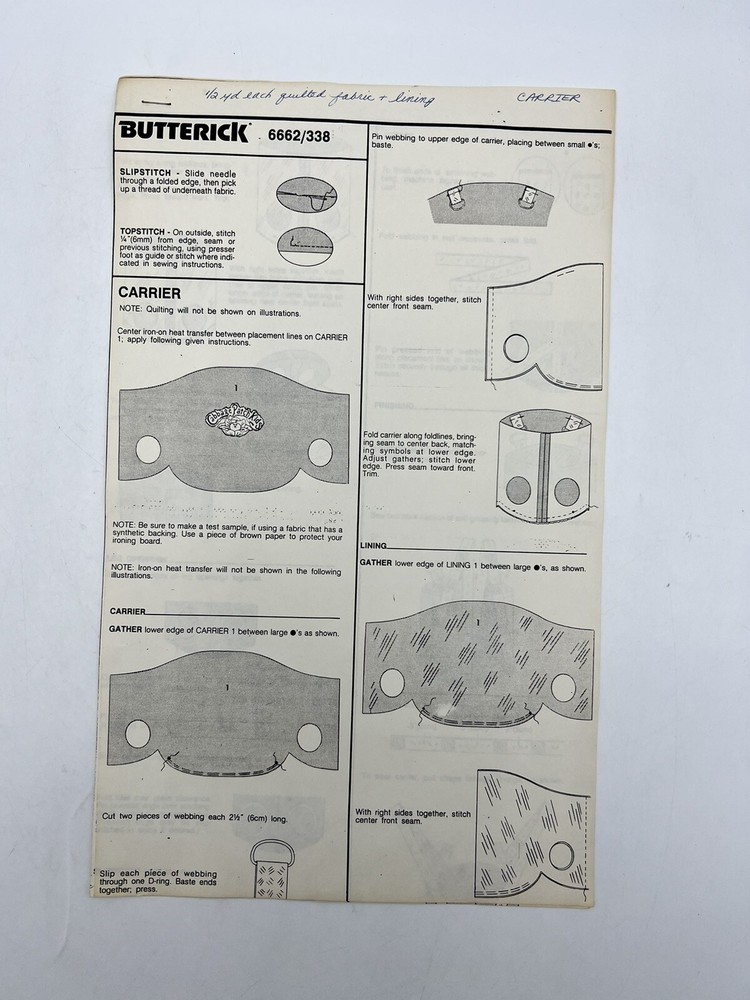 Cabbage Patch Kids Butterick design Lot. A2