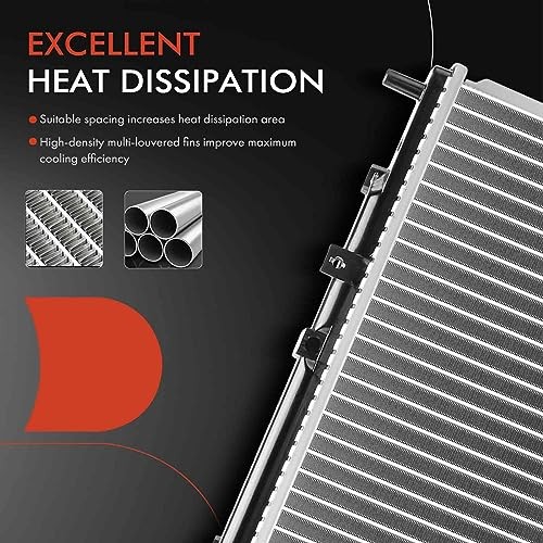 Engine Coolant Radiator Assembly Compatible with Mitsubishi Galant 2004-2012