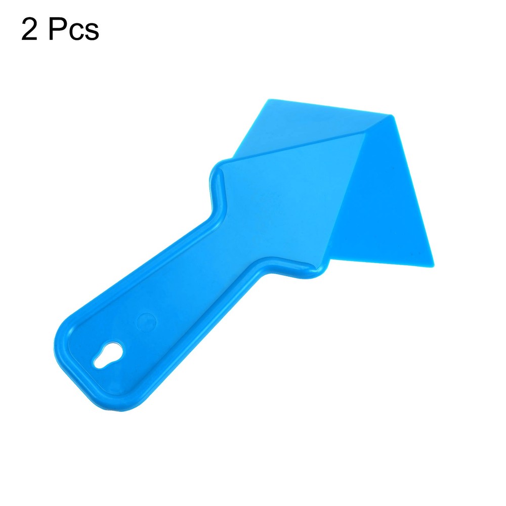 Inside and Corner Trowel 4 Inch Plastic Drywall Corner Tool, Blue 2pcs