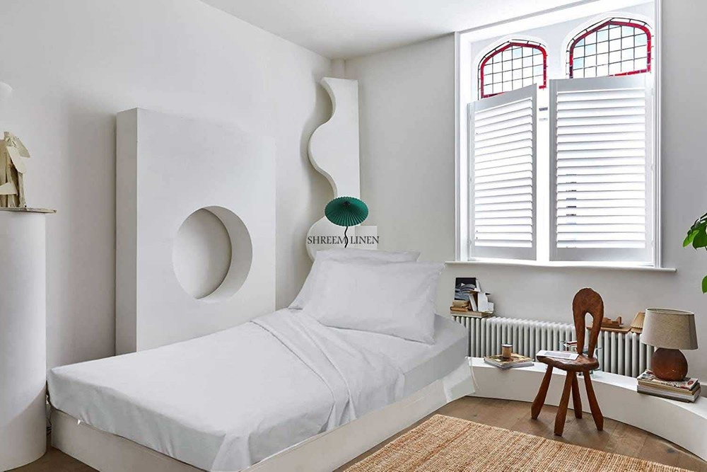 Microfiber RV Sheet Sets, 72x80 Camper King, White Solid, Bed Sheets for Camp...