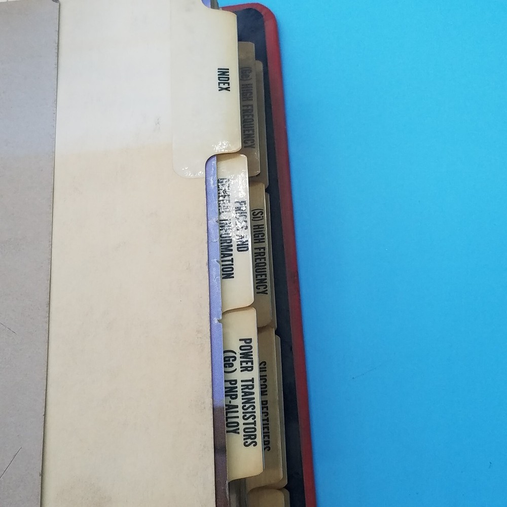 Motorola semiconductor 3 ring binder complete lineup for 1963 catalog pamphlets