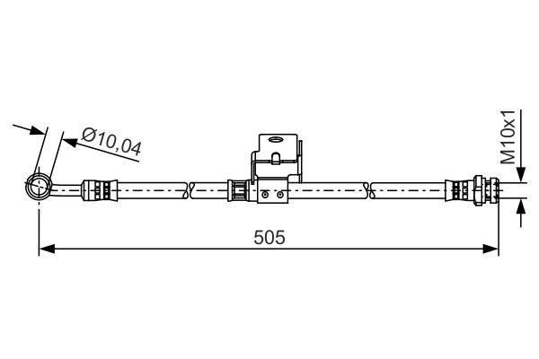Brake Hose BOSCH 1987481506