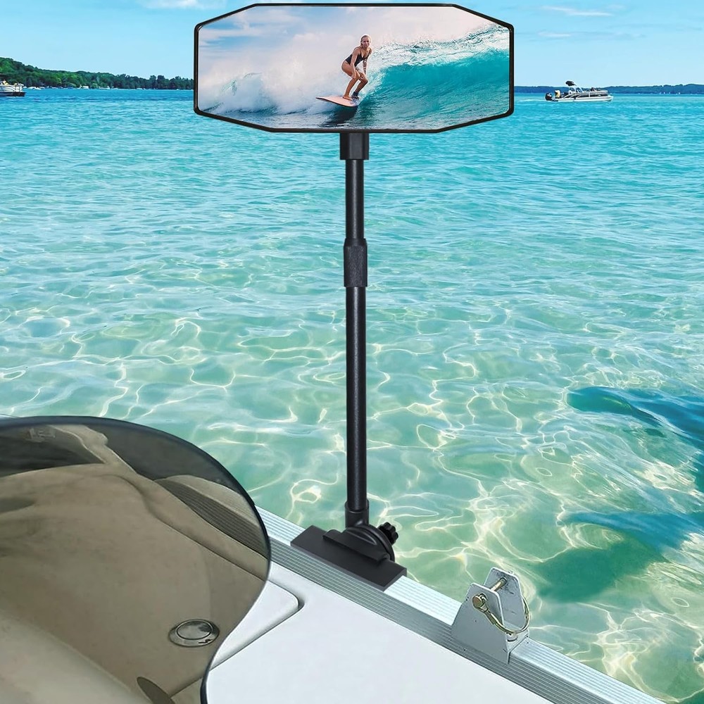 Pontoon Boat Rear View Mirror Large