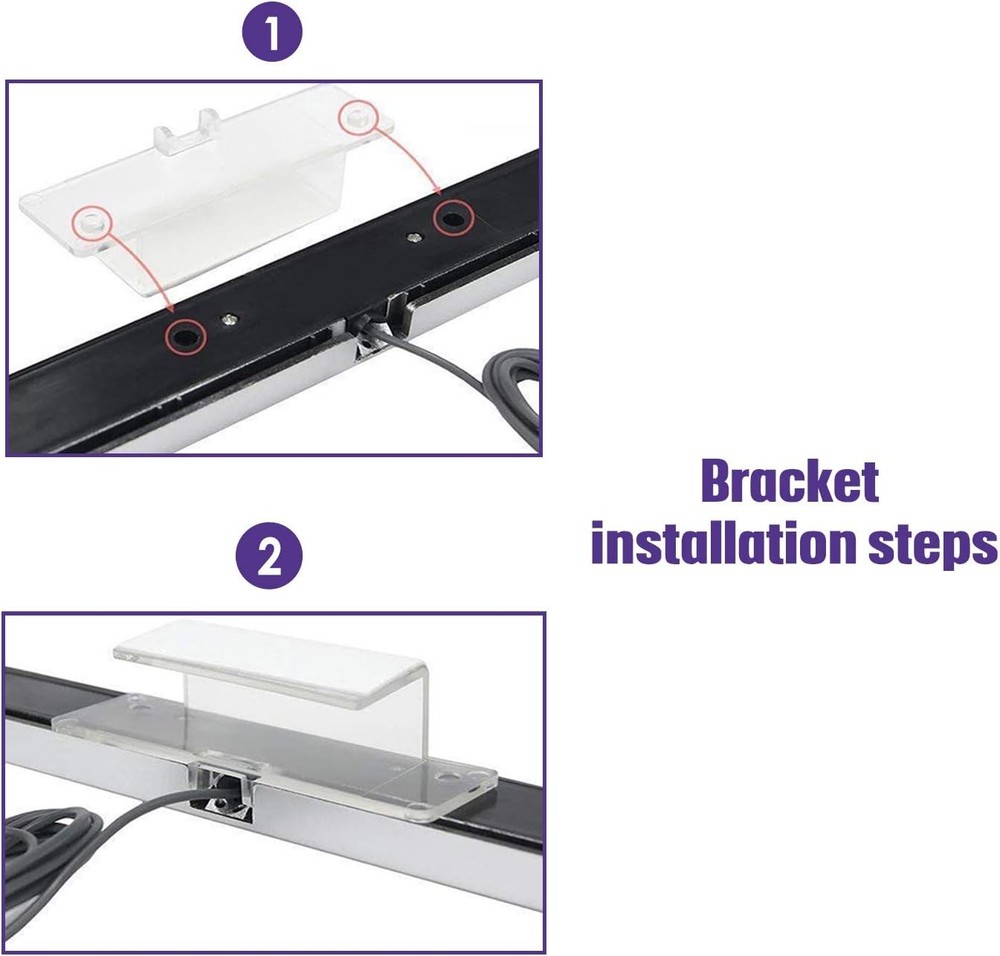 Xahpower Sensor Bar for Wii, Replacement Wired Infrared Ray Sensor Bar for Ninte