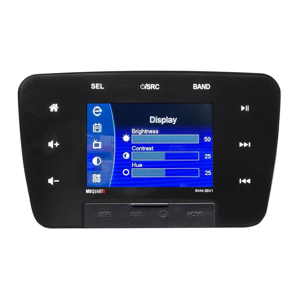 MB Quart RVM-35V1 160W 3.5 Inch Touchscreen Multimedia Bluetooth Source Unit
