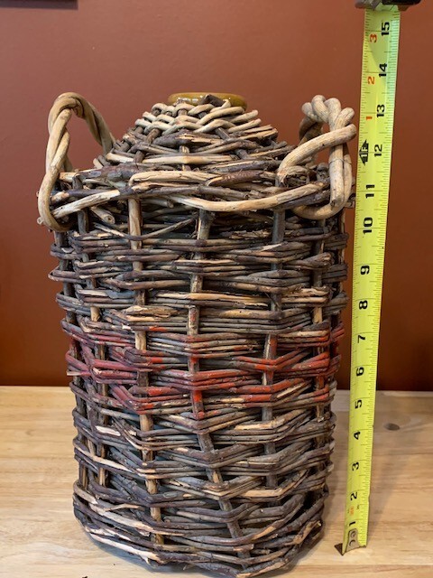 Vintage Wicker Demijohn