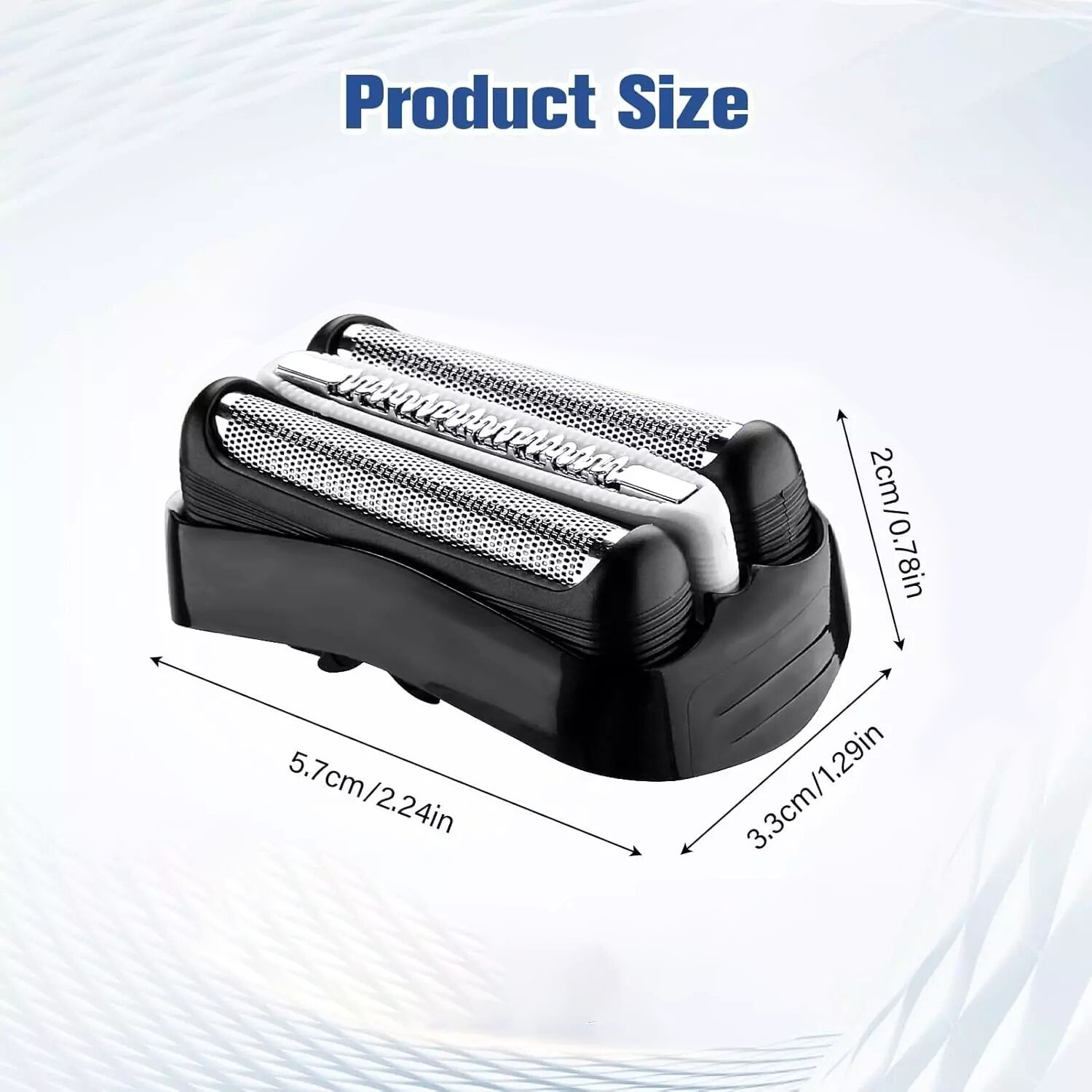 2PACK For Braun Shaver Foil Head Part Cutter Razor Blade 3Series 32B Replacement