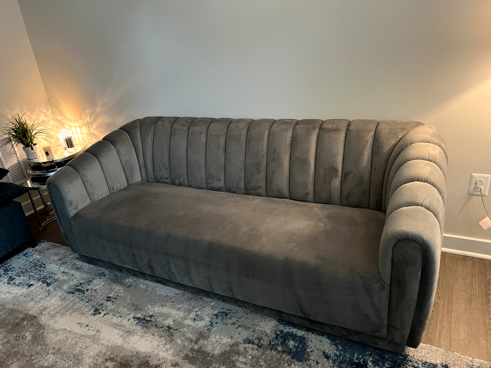 Gray velet Sofa