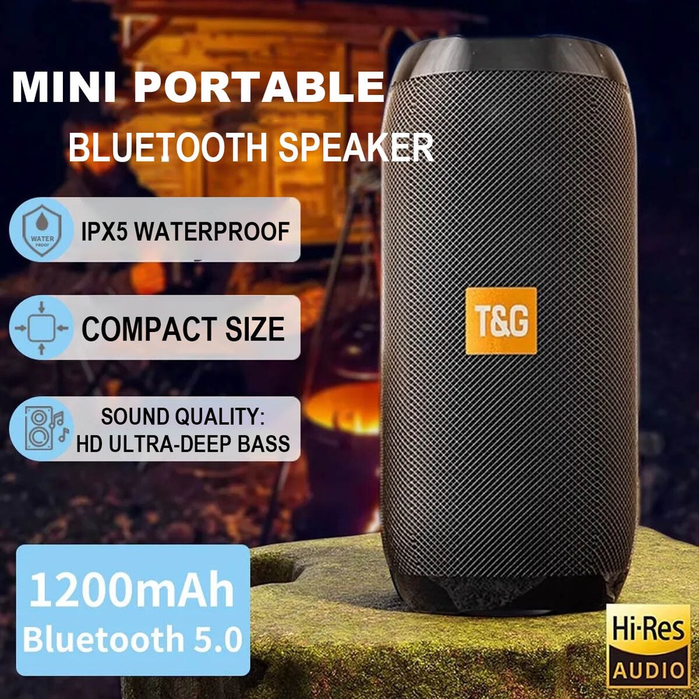 Portable Bluetooth Speaker, Stocking Stuffers, Wireless, Big Sound, Deep Bass
