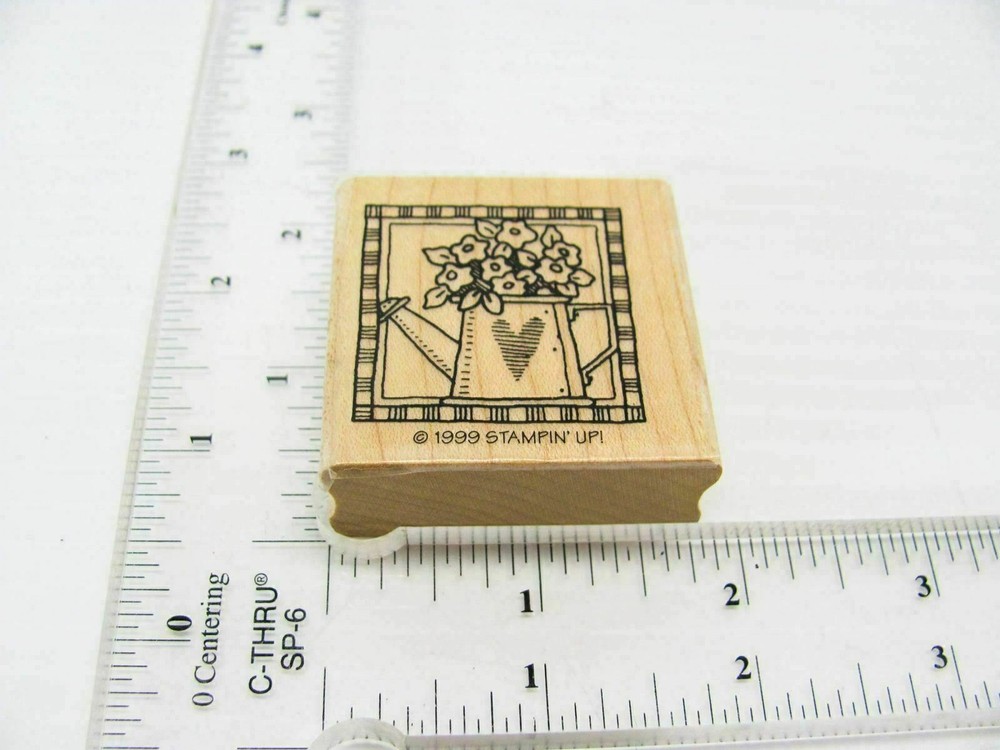 Water Pitcher Planter Rubber Stamp - Stamp Set A278