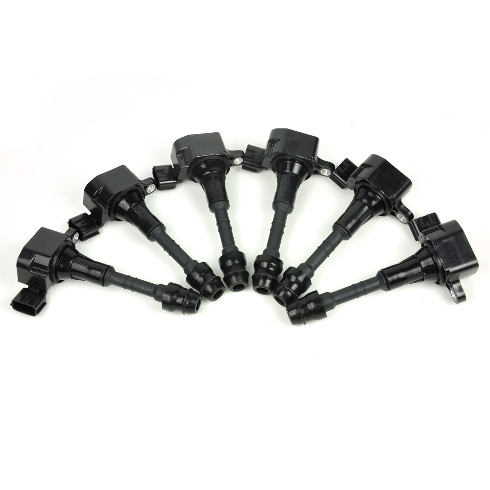 6 Pack Ignition Coil & Iridium Spark Plug For Infiniti M35 G35 I35 FX35 V6 UF349