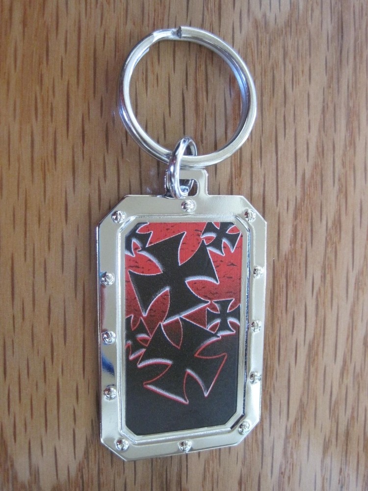 Key Chain BLACK CROSS NOS metal